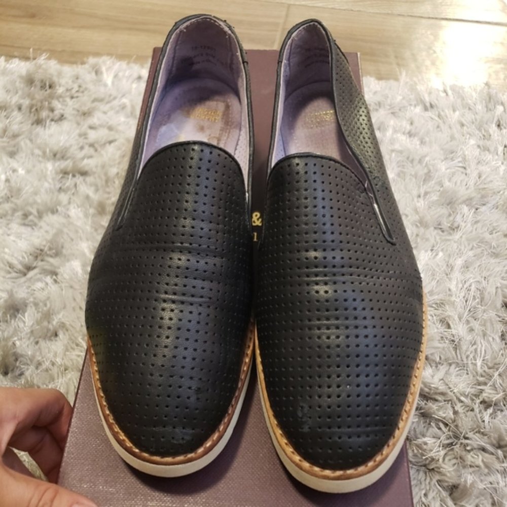 Johnston & Murphy slip on sneaker loafer leather